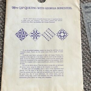 1985 Lap Quilting Patterns by Georgia Bonesteel